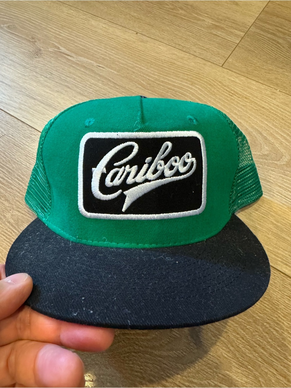 Cariboo Green and Black Trucker Hat